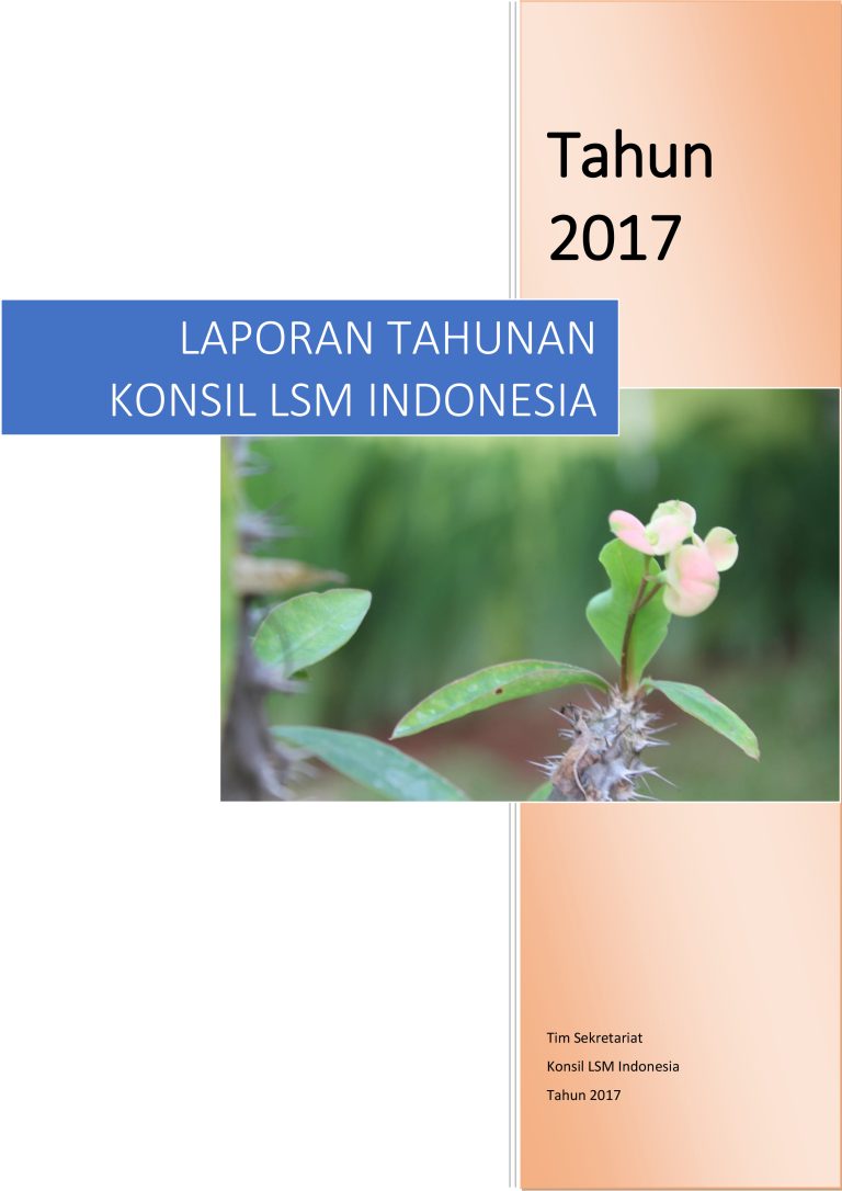 Laporan Tahunan Konsil LSM Indonesia tahun 2017